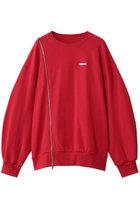 【プランク プロジェクト/PRANK PROJECT】のオーバーサイズジッパースウェット 人気、トレンドファッション・服の通販 founy(ファニー) ファッション Fashion レディースファッション Fashion for Women トップス・カットソー Cut & Sew Tops シャツ・ブラウス・オフィスカジュアル Elegant Blouses & Button-Ups レディースパーカー・カジュアルフーディー Casual Hoodies & Sweatshirts ロングTシャツ・Tシャツ Longline T-Shirts & Tees スウェット・クルーネックトップス Sweatshirts & Crewnecks / Relaxed Fit Sweat Tops カットソー・ベーシックTシャツ Cut-and-Sewn Tops / Stretch Tees & Basics スウェット / スエット Sweatshirt, Sweatwear ブリーチ Bleach, Washed Finish メタル Metal, Metal Parts リラックス Relax, Relaxed Fit thumbnail RED(レッド)|ID: prp329100004929630 ipo3291000000036995649