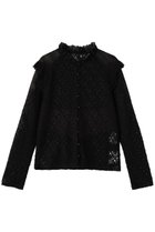 【アルアバイル/allureville】の【Loulou Willoughby】レースコンビプルオーバー 人気、トレンドファッション・服の通販 founy(ファニー) ファッション Fashion レディースファッション Fashion for Women トップス・カットソー Cut & Sew Tops シャツ・ブラウス・オフィスカジュアル Elegant Blouses & Button-Ups ロングTシャツ・Tシャツ Longline T-Shirts & Tees カジュアルプルオーバー・ニットトップス Pullovers & Knit Tops / Casual Pullovers カットソー・ベーシックTシャツ Cut-and-Sewn Tops / Stretch Tees & Basics おすすめ Recommended / Our Picks スリーブ Sleeve, Long Sleeve / Short Sleeve フリル Frill, Ruffle レース Lace, Lace Fabric ロング Long, Long-Length thumbnail ブラック|ID: prp329100004929632 ipo3291000000036995669