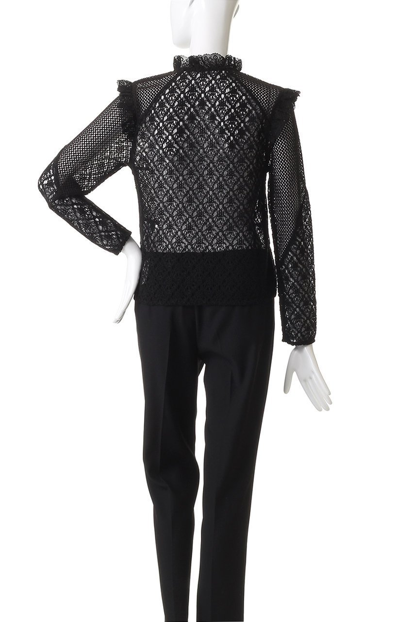 【アルアバイル/allureville】の【Loulou Willoughby】レースコンビプルオーバー 人気、トレンドファッション・服の通販 founy(ファニー) 　ファッション　Fashion　レディースファッション　Fashion for Women　トップス・カットソー　Cut & Sew Tops　シャツ・ブラウス・オフィスカジュアル　Elegant Blouses & Button-Ups　ロングTシャツ・Tシャツ　Longline T-Shirts & Tees　カジュアルプルオーバー・ニットトップス　Pullovers & Knit Tops / Casual Pullovers　カットソー・ベーシックTシャツ　Cut-and-Sewn Tops / Stretch Tees & Basics　おすすめ　Recommended / Our Picks　スリーブ　Sleeve, Long Sleeve / Short Sleeve　フリル　Frill, Ruffle　レース　Lace, Lace Fabric　ロング　Long, Long-Length　other-4|ID: prp329100004929632 ipo3291000000036995674