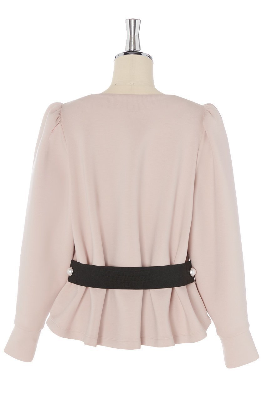 【デイジーリン/DAISY LIN】のTop “Elegant Back Flare II” 人気、トレンドファッション・服の通販 founy(ファニー) 　ファッション　Fashion　レディースファッション　Fashion for Women　トップス・カットソー　Cut & Sew Tops　シャツ・ブラウス・オフィスカジュアル　Elegant Blouses & Button-Ups　ロングTシャツ・Tシャツ　Longline T-Shirts & Tees　カットソー・ベーシックTシャツ　Cut-and-Sewn Tops / Stretch Tees & Basics　ウォッシャブル　Machine Washable　ギャザー　Gathered, Ruffled　軽量　Lightweight, Ultra Light　ショルダー　Shoulder, Shoulder Strap　ストレッチ　Stretch, Stretchy Fabric　スリーブ　Sleeve, Long Sleeve / Short Sleeve　なめらか　Smooth, Silky Texture　人気　Popular, Best Seller　パール　Pearl, Pearl Accent　フェミニン　Feminine, Girly　フレア　Flare, Flared　ロング　Long, Long-Length　エレガント 上品　Elegant　other-2|ID: prp329100004929636 ipo3291000000036995726