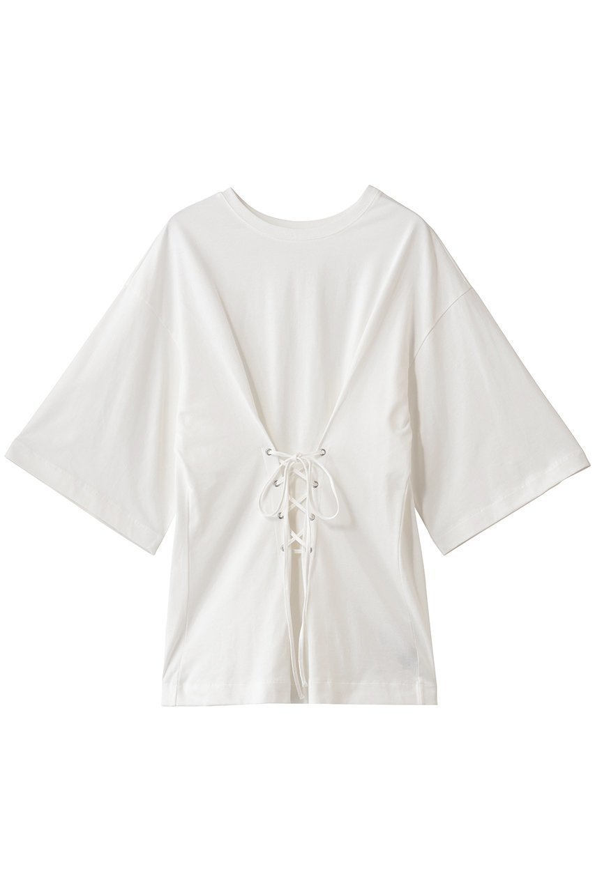 【アンクレイヴ/uncrave】のプレーンジャージー 2WAYレースアップトップス 人気、トレンドファッション・服の通販 founy(ファニー) 　ファッション　Fashion　レディースファッション　Fashion for Women　トップス・カットソー　Cut & Sew Tops　シャツ・ブラウス・オフィスカジュアル　Elegant Blouses & Button-Ups　ロングTシャツ・Tシャツ　Longline T-Shirts & Tees　カットソー・ベーシックTシャツ　Cut-and-Sewn Tops / Stretch Tees & Basics　ギャザー　Gathered, Ruffled　ショート　Short, Short Length　スリーブ　Sleeve, Long Sleeve / Short Sleeve　ドレープ　Drape, Draping Fabric　フィット　Fit, Slim Fit　ベーシック　Basic, Essential　レース　Lace, Lace Fabric　 other-1|ID: prp329100004929639 ipo3291000000036995740