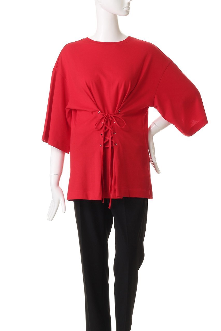 【アンクレイヴ/uncrave】のプレーンジャージー 2WAYレースアップトップス 人気、トレンドファッション・服の通販 founy(ファニー) 　ファッション　Fashion　レディースファッション　Fashion for Women　トップス・カットソー　Cut & Sew Tops　シャツ・ブラウス・オフィスカジュアル　Elegant Blouses & Button-Ups　ロングTシャツ・Tシャツ　Longline T-Shirts & Tees　カットソー・ベーシックTシャツ　Cut-and-Sewn Tops / Stretch Tees & Basics　ギャザー　Gathered, Ruffled　ショート　Short, Short Length　スリーブ　Sleeve, Long Sleeve / Short Sleeve　ドレープ　Drape, Draping Fabric　フィット　Fit, Slim Fit　ベーシック　Basic, Essential　レース　Lace, Lace Fabric　other-2|ID: prp329100004929639 ipo3291000000036995750