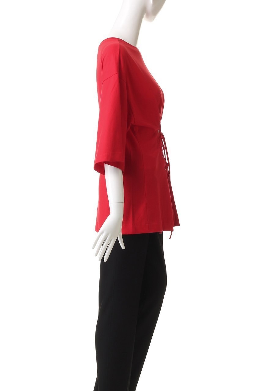 【アンクレイヴ/uncrave】のプレーンジャージー 2WAYレースアップトップス 人気、トレンドファッション・服の通販 founy(ファニー) 　ファッション　Fashion　レディースファッション　Fashion for Women　トップス・カットソー　Cut & Sew Tops　シャツ・ブラウス・オフィスカジュアル　Elegant Blouses & Button-Ups　ロングTシャツ・Tシャツ　Longline T-Shirts & Tees　カットソー・ベーシックTシャツ　Cut-and-Sewn Tops / Stretch Tees & Basics　ギャザー　Gathered, Ruffled　ショート　Short, Short Length　スリーブ　Sleeve, Long Sleeve / Short Sleeve　ドレープ　Drape, Draping Fabric　フィット　Fit, Slim Fit　ベーシック　Basic, Essential　レース　Lace, Lace Fabric　other-3|ID: prp329100004929639 ipo3291000000036995752