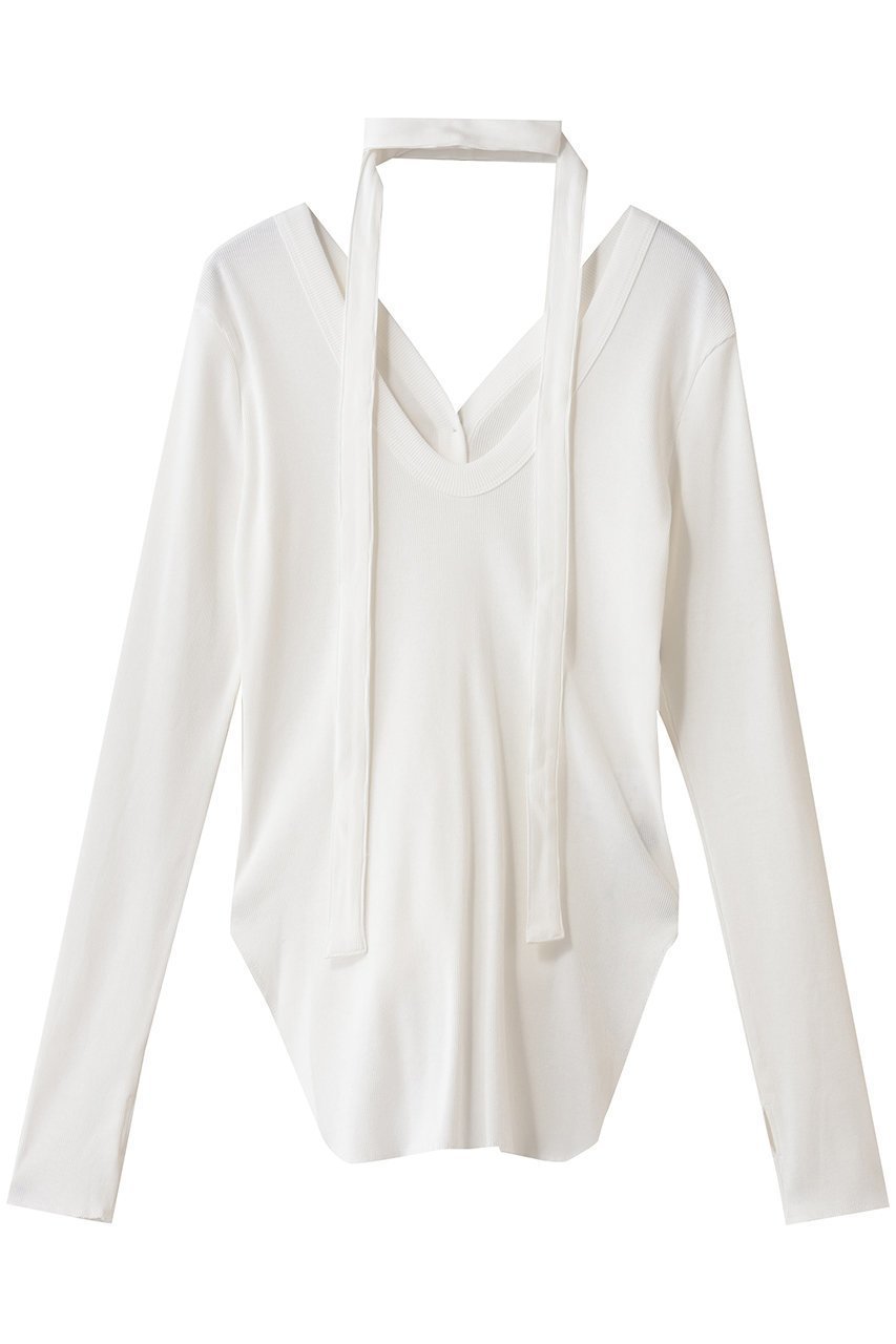 【アンクレイヴ/uncrave】のヴィンテージリブ 2WAYトップス インテリア・キッズ・メンズ・レディースファッション・服の通販 founy(ファニー) 　ファッション　Fashion　レディースファッション　Fashion for Women　トップス・カットソー　Cut & Sew Tops　シャツ・ブラウス・オフィスカジュアル　Elegant Blouses & Button-Ups　ロングTシャツ・Tシャツ　Longline T-Shirts & Tees　カットソー・ベーシックTシャツ　Cut-and-Sewn Tops / Stretch Tees & Basics　カーディガン　Cardigan, Knitwear　ストレッチ　Stretch, Stretchy Fabric　スリット　Slit, Slit Detail　スリーブ　Sleeve, Long Sleeve / Short Sleeve　テレコ　Ribbed, Rib Stitch　フィット　Fit, Slim Fit　ロング　Long, Long-Length　長袖　Long Sleeve, Full Sleeve　オフ|ID: prp329100004929645 ipo3291000000036995781