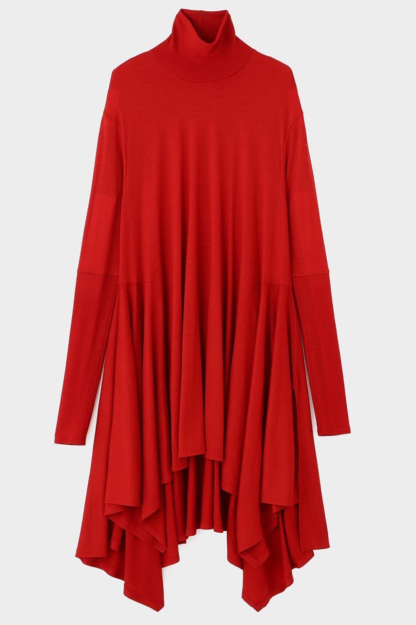 【ル フィル/LE PHIL】のウールジャージーコンビカットソー インテリア・キッズ・メンズ・レディースファッション・服の通販 founy(ファニー) 　ファッション　Fashion　レディースファッション　Fashion for Women　トップス・カットソー　Cut & Sew Tops　シャツ・ブラウス・オフィスカジュアル　Elegant Blouses & Button-Ups　ロングTシャツ・Tシャツ　Longline T-Shirts & Tees　カットソー・ベーシックTシャツ　Cut-and-Sewn Tops / Stretch Tees & Basics　おすすめ　Recommended / Our Picks　スタンダード　Standard, Basic　スリーブ　Sleeve, Long Sleeve / Short Sleeve　タートル　Turtleneck, Turtle Collar　ロング　Long, Long-Length　A/W・秋冬　Autumn/Winter　レッド|ID: prp329100004929671 ipo3291000000036996009