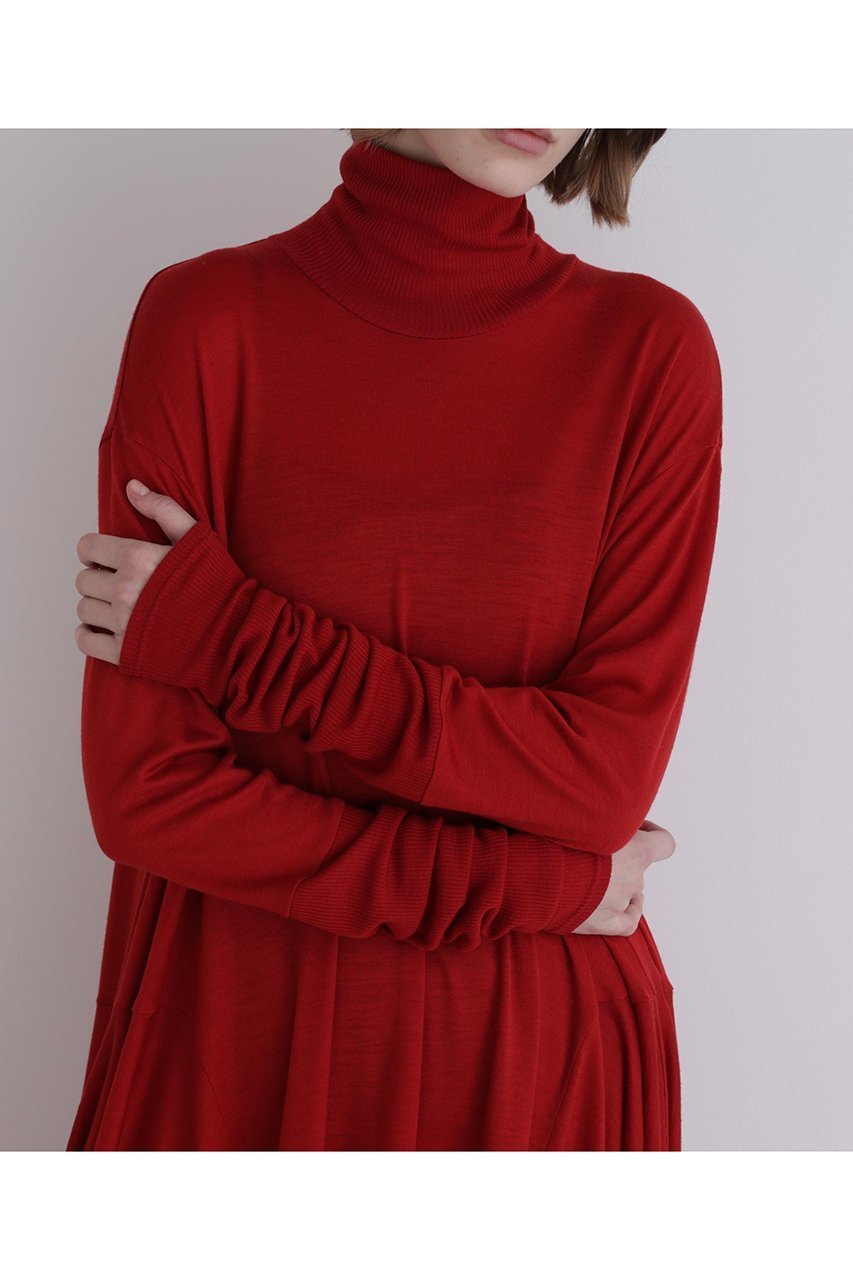 【ル フィル/LE PHIL】のウールジャージーコンビカットソー 人気、トレンドファッション・服の通販 founy(ファニー) 　ファッション　Fashion　レディースファッション　Fashion for Women　トップス・カットソー　Cut & Sew Tops　シャツ・ブラウス・オフィスカジュアル　Elegant Blouses & Button-Ups　ロングTシャツ・Tシャツ　Longline T-Shirts & Tees　カットソー・ベーシックTシャツ　Cut-and-Sewn Tops / Stretch Tees & Basics　おすすめ　Recommended / Our Picks　スタンダード　Standard, Basic　スリーブ　Sleeve, Long Sleeve / Short Sleeve　タートル　Turtleneck, Turtle Collar　ロング　Long, Long-Length　A/W・秋冬　Autumn/Winter　other-6|ID: prp329100004929671 ipo3291000000036996018