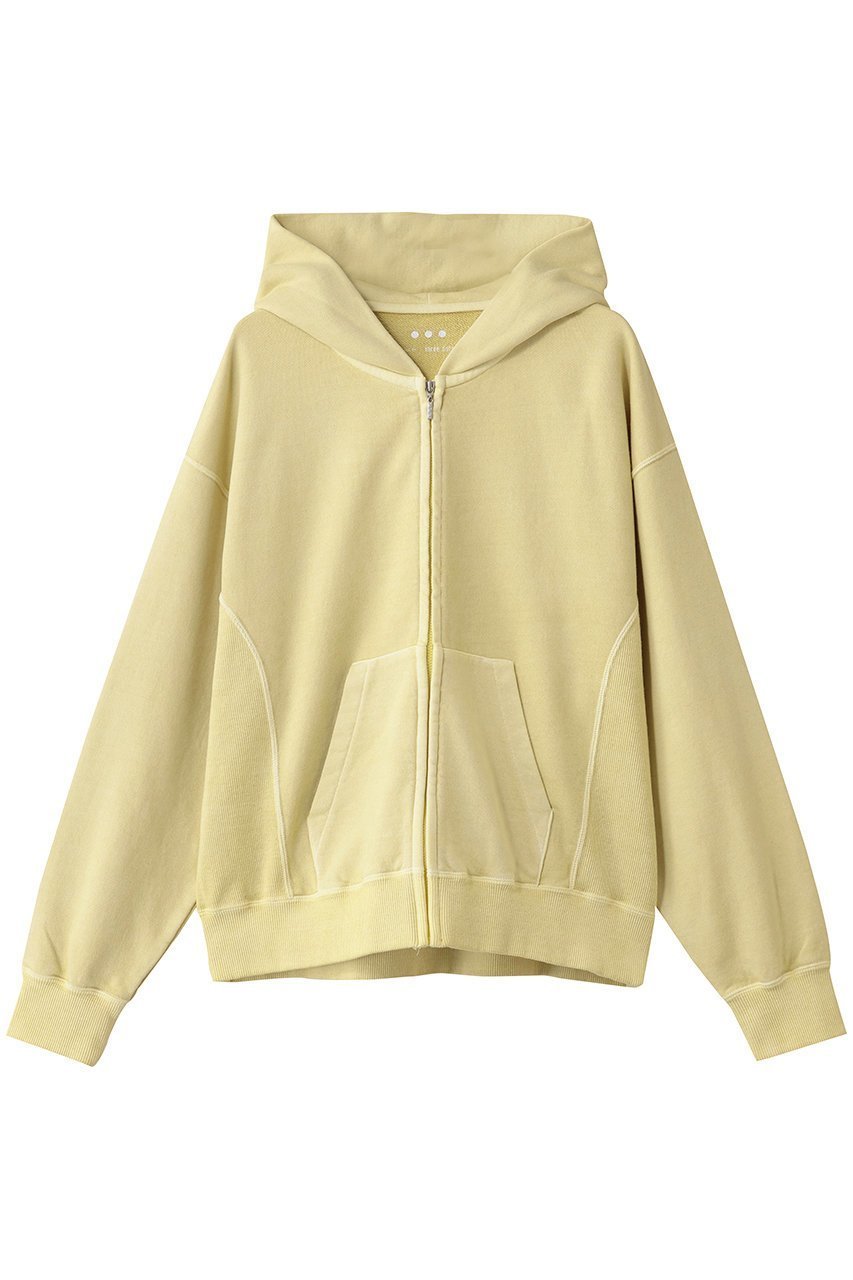 【スリー ドッツ/three dots】のピグメントダイ ジップアップフーディ インテリア・キッズ・メンズ・レディースファッション・服の通販 founy(ファニー) 　ファッション　Fashion　レディースファッション　Fashion for Women　トップス・カットソー　Cut & Sew Tops　シャツ・ブラウス・オフィスカジュアル　Elegant Blouses & Button-Ups　レディースパーカー・カジュアルフーディー　Casual Hoodies & Sweatshirts　ロングTシャツ・Tシャツ　Longline T-Shirts & Tees　スウェット・クルーネックトップス　Sweatshirts & Crewnecks / Relaxed Fit Sweat Tops　カットソー・ベーシックTシャツ　Cut-and-Sewn Tops / Stretch Tees & Basics　シンプル　Simple, Minimal　トレンド　Trend, Trending Now　ヘイ イエロー|ID: prp329100004929690 ipo3291000000036996245