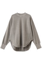 【スリー ドッツ/three dots】のピグメントダイ スウェット グレーベージュ|ID: prp329100004929691 ipo3291000000036996260