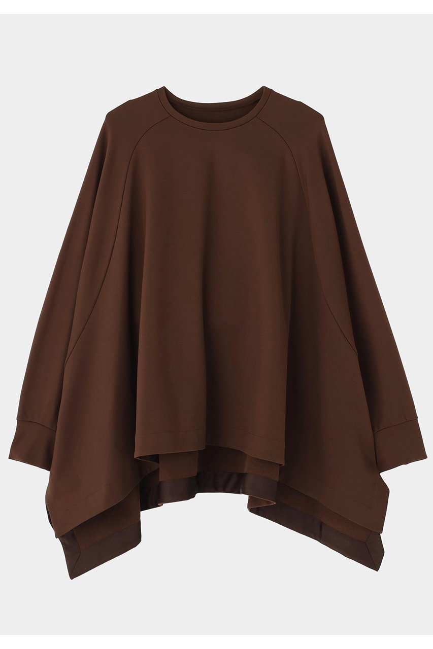 【ル フィル/LE PHIL】のラグランヘムプルオーバー インテリア・キッズ・メンズ・レディースファッション・服の通販 founy(ファニー) 　ファッション　Fashion　レディースファッション　Fashion for Women　トップス・カットソー　Cut & Sew Tops　シャツ・ブラウス・オフィスカジュアル　Elegant Blouses & Button-Ups　ロングTシャツ・Tシャツ　Longline T-Shirts & Tees　カジュアルプルオーバー・ニットトップス　Pullovers & Knit Tops / Casual Pullovers　カットソー・ベーシックTシャツ　Cut-and-Sewn Tops / Stretch Tees & Basics　なめらか　Smooth, Silky Texture　スリーブ　Sleeve, Long Sleeve / Short Sleeve　ビッグ　Big, Oversized　ロング　Long, Long-Length　ブラウン|ID: prp329100004929697 ipo3291000000036996322
