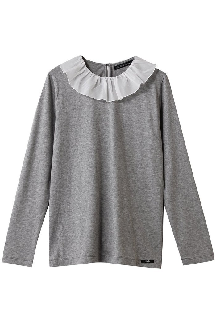【ビリティス ディセッタン/Bilitis dix-sept ans】のボイルカラーロングTシャツ インテリア・キッズ・メンズ・レディースファッション・服の通販 founy(ファウニー) https://founy.com/ ファッション Fashion レディースファッション Fashion for Women トップス・カットソー Cut & Sew Tops シャツ・ブラウス・オフィスカジュアル Elegant Blouses & Button-Ups ロングTシャツ・Tシャツ Longline T-Shirts & Tees カットソー・ベーシックTシャツ Cut-and-Sewn Tops / Stretch Tees & Basics おすすめ Recommended / Our Picks カットソー Cut and Sewn Top カーディガン Cardigan, Knitwear スリーブ Sleeve, Long Sleeve / Short Sleeve フェミニン Feminine, Girly フリル Frill, Ruffle ロング Long, Long-Length |ID: prp329100004929705 ipo3291000000036996390