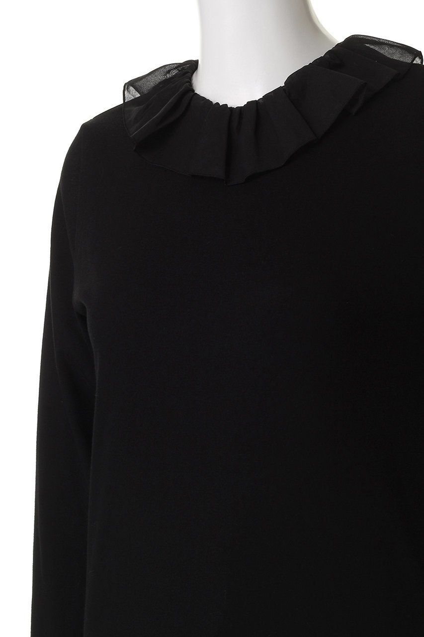 【ビリティス ディセッタン/Bilitis dix-sept ans】のボイルカラーロングTシャツ 人気、トレンドファッション・服の通販 founy(ファニー) 　ファッション　Fashion　レディースファッション　Fashion for Women　トップス・カットソー　Cut & Sew Tops　シャツ・ブラウス・オフィスカジュアル　Elegant Blouses & Button-Ups　ロングTシャツ・Tシャツ　Longline T-Shirts & Tees　カットソー・ベーシックTシャツ　Cut-and-Sewn Tops / Stretch Tees & Basics　おすすめ　Recommended / Our Picks　カットソー　Cut and Sewn Top　カーディガン　Cardigan, Knitwear　スリーブ　Sleeve, Long Sleeve / Short Sleeve　フェミニン　Feminine, Girly　フリル　Frill, Ruffle　ロング　Long, Long-Length　other-5|ID: prp329100004929705 ipo3291000000036996402