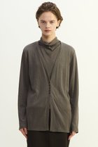 【プレインピープル/PLAIN PEOPLE】のスーピマカシミヤダブルガーゼVネックカーディガン グレー|ID: prp329100004929728 ipo3291000000036996640