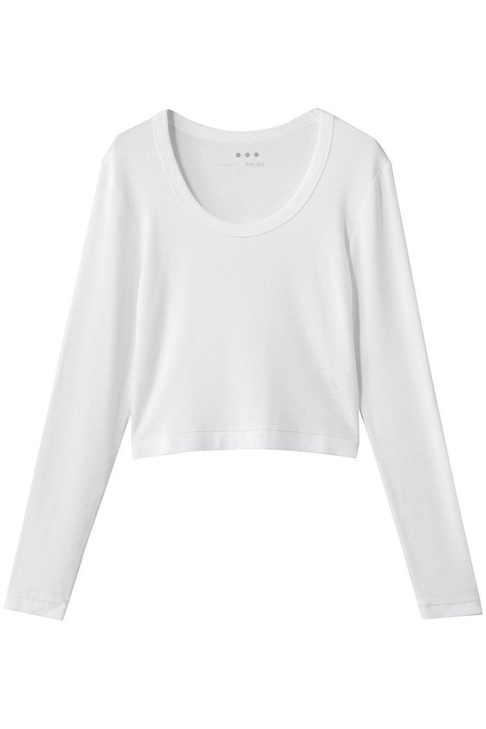 【スリー ドッツ/three dots】のレーヨンニットリブジャージー クロップドジェシカ インテリア・キッズ・メンズ・レディースファッション・服の通販 founy(ファウニー) https://founy.com/ ファッション Fashion レディースファッション Fashion for Women トップス・カットソー Cut & Sew Tops ニット Knit Tops & Sweaters シャツ・ブラウス・オフィスカジュアル Elegant Blouses & Button-Ups ロングTシャツ・Tシャツ Longline T-Shirts & Tees カットソー・ベーシックTシャツ Cut-and-Sewn Tops / Stretch Tees & Basics おすすめ Recommended / Our Picks インナー Innerwear カットソー Cut and Sewn Top クロップド Cropped, Short Length シンプル Simple, Minimal スリーブ Sleeve, Long Sleeve / Short Sleeve デコルテ Décolleté, Neckline トレンド Trend, Trending Now バランス Balance, Style Balance リラックス Relax, Relaxed Fit ロング Long, Long-Length エレガント 上品 Elegant 定番 Standard, Basic Item |ID: prp329100004929751 ipo3291000000036996950
