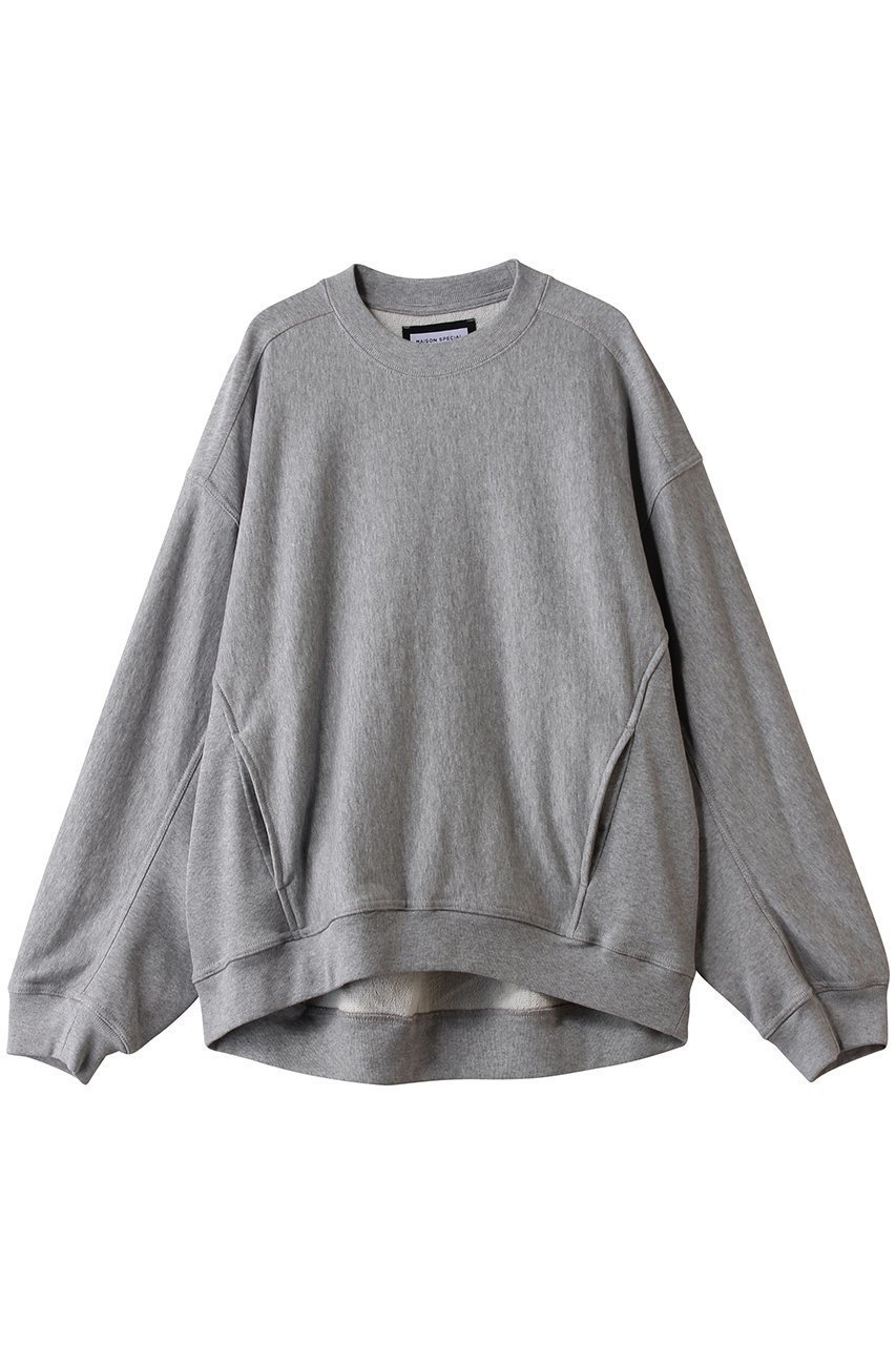 【メゾンスペシャル/MAISON SPECIAL】の【UNISEX】Prime-Over クルーネックPO インテリア・キッズ・メンズ・レディースファッション・服の通販 founy(ファニー) 　ファッション　Fashion　レディースファッション　Fashion for Women　トップス・カットソー　Cut & Sew Tops　シャツ・ブラウス・オフィスカジュアル　Elegant Blouses & Button-Ups　レディースパーカー・カジュアルフーディー　Casual Hoodies & Sweatshirts　ロングTシャツ・Tシャツ　Longline T-Shirts & Tees　スウェット・クルーネックトップス　Sweatshirts & Crewnecks / Relaxed Fit Sweat Tops　カットソー・ベーシックTシャツ　Cut-and-Sewn Tops / Stretch Tees & Basics　ユニセックス　Unisex, Genderless　ショルダー　Shoulder, Shoulder Strap　ドロップ　Drop Shoulder, Dropped Style　ボトム　Bottoms, Lower Wear　GRY(グレー)|ID: prp329100004929792 ipo3291000000036997393
