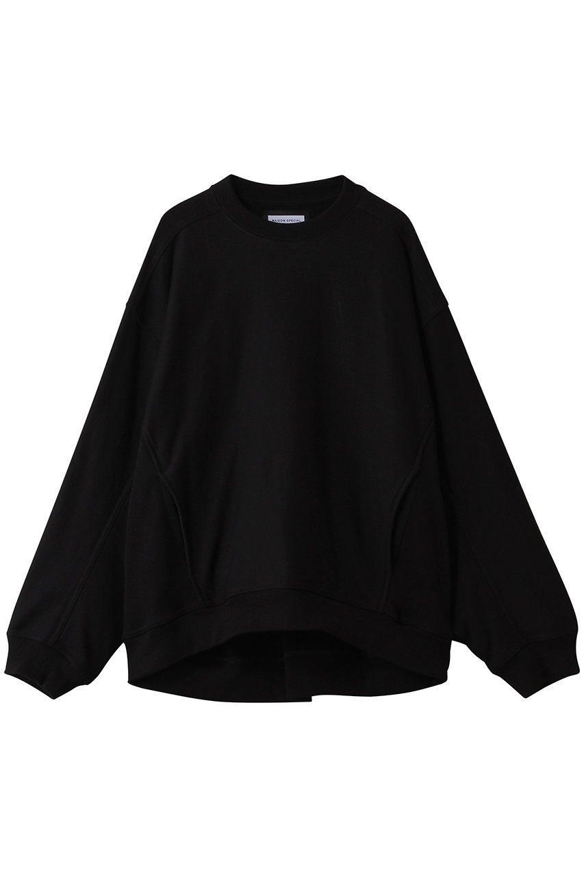 【メゾンスペシャル/MAISON SPECIAL】の【UNISEX】Prime-Over クルーネックPO インテリア・キッズ・メンズ・レディースファッション・服の通販 founy(ファニー) 　ファッション　Fashion　レディースファッション　Fashion for Women　トップス・カットソー　Cut & Sew Tops　シャツ・ブラウス・オフィスカジュアル　Elegant Blouses & Button-Ups　レディースパーカー・カジュアルフーディー　Casual Hoodies & Sweatshirts　ロングTシャツ・Tシャツ　Longline T-Shirts & Tees　スウェット・クルーネックトップス　Sweatshirts & Crewnecks / Relaxed Fit Sweat Tops　カットソー・ベーシックTシャツ　Cut-and-Sewn Tops / Stretch Tees & Basics　ユニセックス　Unisex, Genderless　ショルダー　Shoulder, Shoulder Strap　ドロップ　Drop Shoulder, Dropped Style　ボトム　Bottoms, Lower Wear　BLK(ブラック)|ID: prp329100004929792 ipo3291000000036997395