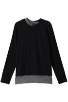 【ミズイロ インド/mizuiro ind】のレイヤードTシャツ black|ID: prp329100004929803 ipo3291000000036997525