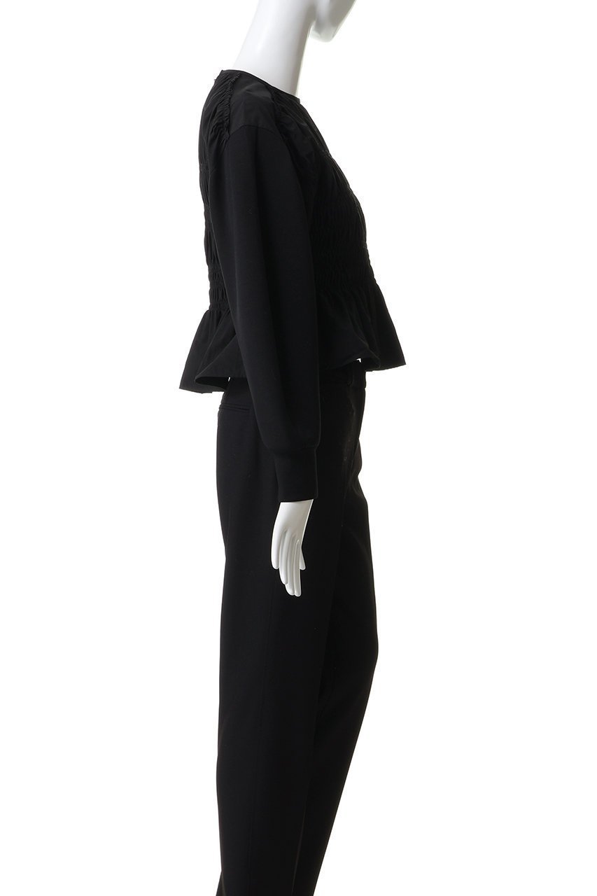 【マルティニーク/martinique】のシャーリングコンビプルオーバー 人気、トレンドファッション・服の通販 founy(ファニー) 　ファッション　Fashion　レディースファッション　Fashion for Women　トップス・カットソー　Cut & Sew Tops　シャツ・ブラウス・オフィスカジュアル　Elegant Blouses & Button-Ups　ロングTシャツ・Tシャツ　Longline T-Shirts & Tees　カジュアルプルオーバー・ニットトップス　Pullovers & Knit Tops / Casual Pullovers　カットソー・ベーシックTシャツ　Cut-and-Sewn Tops / Stretch Tees & Basics　おすすめ　Recommended / Our Picks　シャーリング　Shirring, Ruched　スリーブ　Sleeve, Long Sleeve / Short Sleeve　パーティ　Party, Party Style　フィット　Fit, Slim Fit　フレア　Flare, Flared　ロング　Long, Long-Length　other-3|ID: prp329100004929880 ipo3291000000036998408