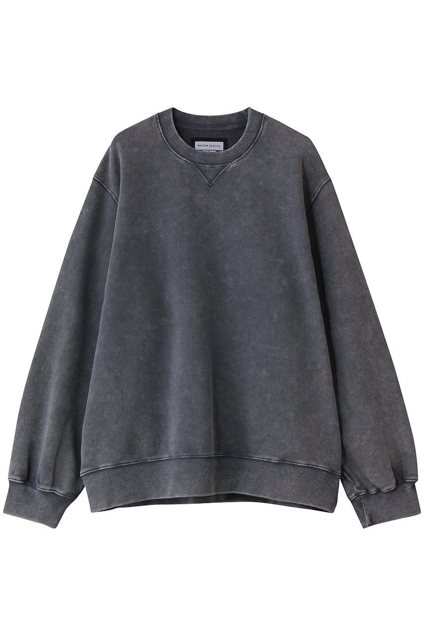 【メゾンスペシャル/MAISON SPECIAL】の【UNISEX】【ONE-MILE】 Prime-Over フェードクルーネックPO インテリア・キッズ・メンズ・レディースファッション・服の通販 founy(ファニー) 　ファッション　Fashion　レディースファッション　Fashion for Women　トップス・カットソー　Cut & Sew Tops　シャツ・ブラウス・オフィスカジュアル　Elegant Blouses & Button-Ups　レディースパーカー・カジュアルフーディー　Casual Hoodies & Sweatshirts　ロングTシャツ・Tシャツ　Longline T-Shirts & Tees　スウェット・クルーネックトップス　Sweatshirts & Crewnecks / Relaxed Fit Sweat Tops　カットソー・ベーシックTシャツ　Cut-and-Sewn Tops / Stretch Tees & Basics　ユニセックス　Unisex, Genderless　バランス　Balance, Style Balance　ヴィンテージ　Vintage Style　BLU(ブルー)|ID: prp329100004929898 ipo3291000000036998546