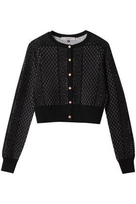 【コルコバード/CORCOVADO】のレーシージャカードカーディガン 人気、トレンドファッション・服の通販 founy(ファニー) ファッション Fashion レディースファッション Fashion for Women トップス・カットソー Cut & Sew Tops カーディガン・羽織り Layered Style Cardigans シャツ・ブラウス・オフィスカジュアル Elegant Blouses & Button-Ups ロングTシャツ・Tシャツ Longline T-Shirts & Tees カットソー・ベーシックTシャツ Cut-and-Sewn Tops / Stretch Tees & Basics おすすめ Recommended / Our Picks カーディガン Cardigan, Knitwear コンパクト Compact, Small Size ショート Short, Short Length ジャカード／ジャガード Jacquard, Woven Pattern リュクス Luxury, Elegant, High-End, Chic レーシー Lacy, Lace-Like |ID:prp329100004929904