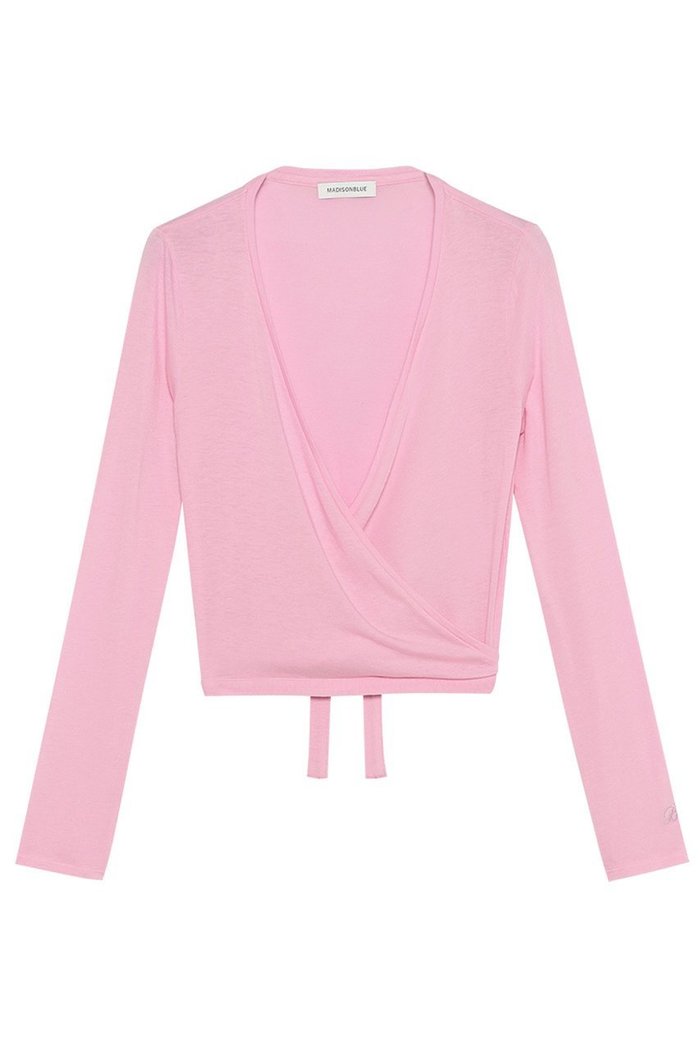 【マディソンブルー/MADISONBLUE】のCACHE-COEUR TEE カシュクールTシャツ インテリア・キッズ・メンズ・レディースファッション・服の通販 founy(ファニー) https://founy.com/ ファッション Fashion レディースファッション Fashion for Women トップス・カットソー Cut & Sew Tops カーディガン・羽織り Layered Style Cardigans シャツ・ブラウス・オフィスカジュアル Elegant Blouses & Button-Ups ロングTシャツ・Tシャツ Longline T-Shirts & Tees カットソー・ベーシックTシャツ Cut-and-Sewn Tops / Stretch Tees & Basics おすすめ Recommended / Our Picks なめらか Smooth, Silky Texture カシュクール Wrap Design カラフル Colorful Design カーディガン Cardigan, Knitwear シルク Silk, 100% Silk フィット Fit, Slim Fit フォルム Silhouette, Form 半袖 Short Sleeve, Half Sleeve |ID: prp329100004929909 ipo3291000000036998671