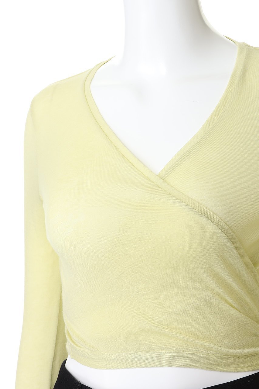 【マディソンブルー/MADISONBLUE】のCACHE-COEUR TEE カシュクールTシャツ 人気、トレンドファッション・服の通販 founy(ファニー) 　ファッション　Fashion　レディースファッション　Fashion for Women　トップス・カットソー　Cut & Sew Tops　カーディガン・羽織り　Layered Style Cardigans　シャツ・ブラウス・オフィスカジュアル　Elegant Blouses & Button-Ups　ロングTシャツ・Tシャツ　Longline T-Shirts & Tees　カットソー・ベーシックTシャツ　Cut-and-Sewn Tops / Stretch Tees & Basics　おすすめ　Recommended / Our Picks　なめらか　Smooth, Silky Texture　カシュクール　Wrap Design　カラフル　Colorful Design　カーディガン　Cardigan, Knitwear　シルク　Silk, 100% Silk　フィット　Fit, Slim Fit　フォルム　Silhouette, Form　半袖　Short Sleeve, Half Sleeve　other-5|ID: prp329100004929909 ipo3291000000036998682