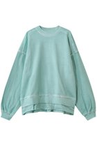 【メゾンスペシャル/MAISON SPECIAL】の【UNISEX】オーバーダイエンブロイダリー クルースウェット L.GRN(ライトグリーン)|ID: prp329100004929921 ipo3291000000036998837