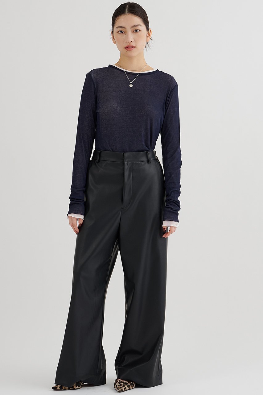 【ウィムガゼット/Whim Gazette】のキョウネンシアープルオーバー 人気、トレンドファッション・服の通販 founy(ファニー) 　ファッション　Fashion　レディースファッション　Fashion for Women　トップス・カットソー　Cut & Sew Tops　シャツ・ブラウス・オフィスカジュアル　Elegant Blouses & Button-Ups　ロングTシャツ・Tシャツ　Longline T-Shirts & Tees　カジュアルプルオーバー・ニットトップス　Pullovers & Knit Tops / Casual Pullovers　カットソー・ベーシックTシャツ　Cut-and-Sewn Tops / Stretch Tees & Basics　インナー　Innerwear　シアー　Sheer, See-Through　ジャケット　Jacket, Outerwear　スリーブ　Sleeve, Long Sleeve / Short Sleeve　ベーシック　Basic, Essential　ロング　Long, Long-Length　エレガント 上品　Elegant　other-5|ID: prp329100004929922 ipo3291000000036998861