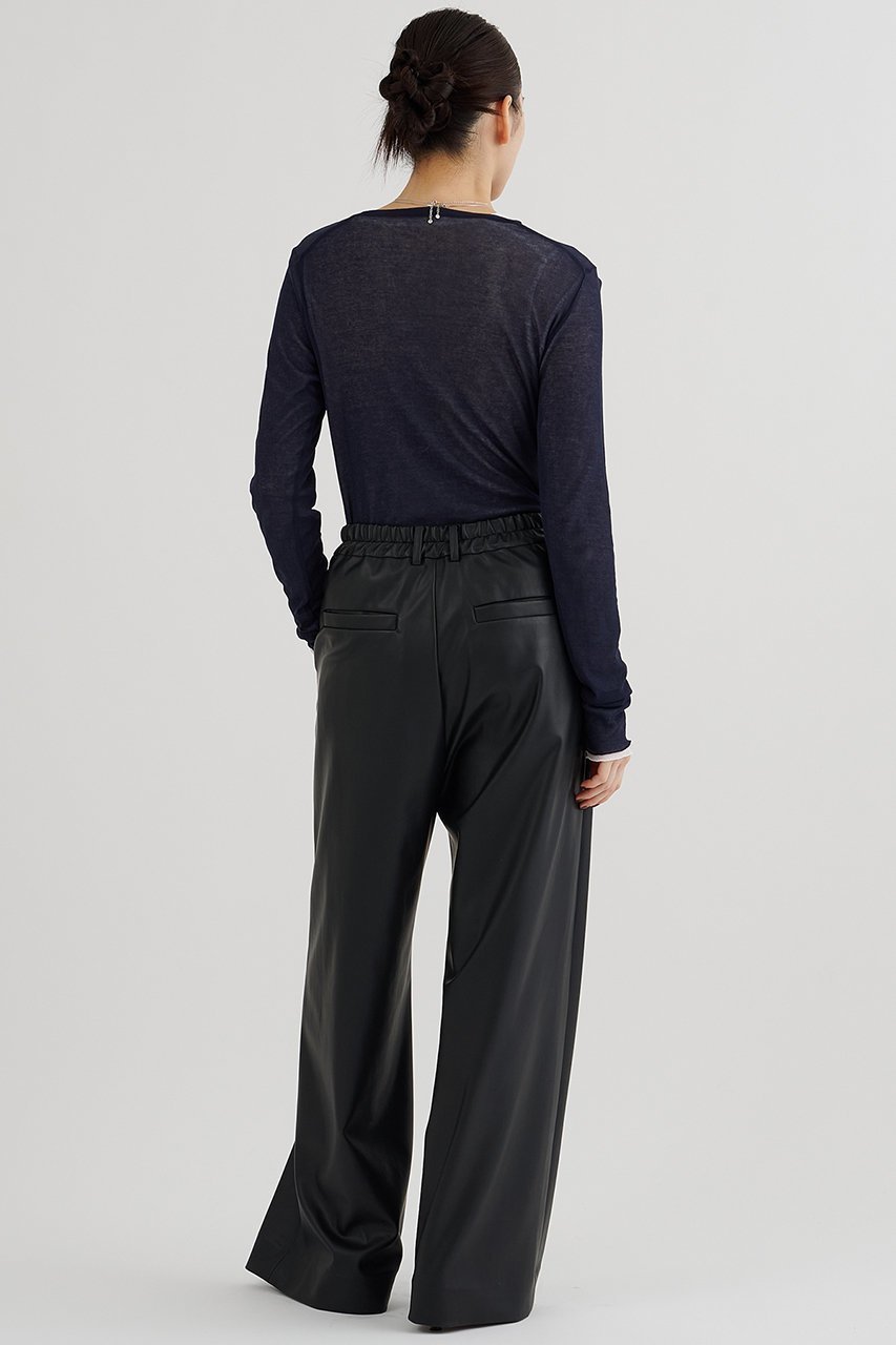 【ウィムガゼット/Whim Gazette】のキョウネンシアープルオーバー 人気、トレンドファッション・服の通販 founy(ファニー) 　ファッション　Fashion　レディースファッション　Fashion for Women　トップス・カットソー　Cut & Sew Tops　シャツ・ブラウス・オフィスカジュアル　Elegant Blouses & Button-Ups　ロングTシャツ・Tシャツ　Longline T-Shirts & Tees　カジュアルプルオーバー・ニットトップス　Pullovers & Knit Tops / Casual Pullovers　カットソー・ベーシックTシャツ　Cut-and-Sewn Tops / Stretch Tees & Basics　インナー　Innerwear　シアー　Sheer, See-Through　ジャケット　Jacket, Outerwear　スリーブ　Sleeve, Long Sleeve / Short Sleeve　ベーシック　Basic, Essential　ロング　Long, Long-Length　エレガント 上品　Elegant　other-6|ID: prp329100004929922 ipo3291000000036998863