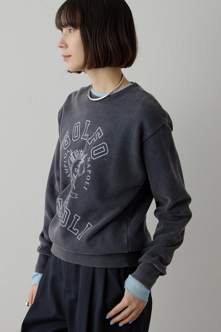 【ウィムガゼット/Whim Gazette】のマリン裏毛プルオーバー 人気、トレンドファッション・服の通販 founy(ファニー) 　ファッション　Fashion　レディースファッション　Fashion for Women　トップス・カットソー　Cut & Sew Tops　シャツ・ブラウス・オフィスカジュアル　Elegant Blouses & Button-Ups　ロングTシャツ・Tシャツ　Longline T-Shirts & Tees　カジュアルプルオーバー・ニットトップス　Pullovers & Knit Tops / Casual Pullovers　カットソー・ベーシックTシャツ　Cut-and-Sewn Tops / Stretch Tees & Basics　シンプル　Simple, Minimal　スウェット / スエット　Sweatshirt, Sweatwear　スリーブ　Sleeve, Long Sleeve / Short Sleeve　バランス　Balance, Style Balance　ブライト　Bright, Shiny　プリント　Print, Printed Pattern　リラックス　Relax, Relaxed Fit　ロング　Long, Long-Length　吸水　Absorbent, Quick-Dry　other-2|ID: prp329100004929923 ipo3291000000036998874