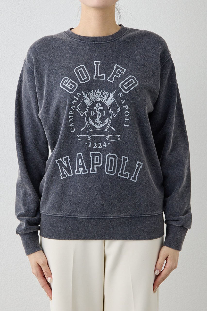 【ウィムガゼット/Whim Gazette】のマリン裏毛プルオーバー 人気、トレンドファッション・服の通販 founy(ファニー) 　ファッション　Fashion　レディースファッション　Fashion for Women　トップス・カットソー　Cut & Sew Tops　シャツ・ブラウス・オフィスカジュアル　Elegant Blouses & Button-Ups　ロングTシャツ・Tシャツ　Longline T-Shirts & Tees　カジュアルプルオーバー・ニットトップス　Pullovers & Knit Tops / Casual Pullovers　カットソー・ベーシックTシャツ　Cut-and-Sewn Tops / Stretch Tees & Basics　シンプル　Simple, Minimal　スウェット / スエット　Sweatshirt, Sweatwear　スリーブ　Sleeve, Long Sleeve / Short Sleeve　バランス　Balance, Style Balance　ブライト　Bright, Shiny　プリント　Print, Printed Pattern　リラックス　Relax, Relaxed Fit　ロング　Long, Long-Length　吸水　Absorbent, Quick-Dry　other-7|ID: prp329100004929923 ipo3291000000036998884