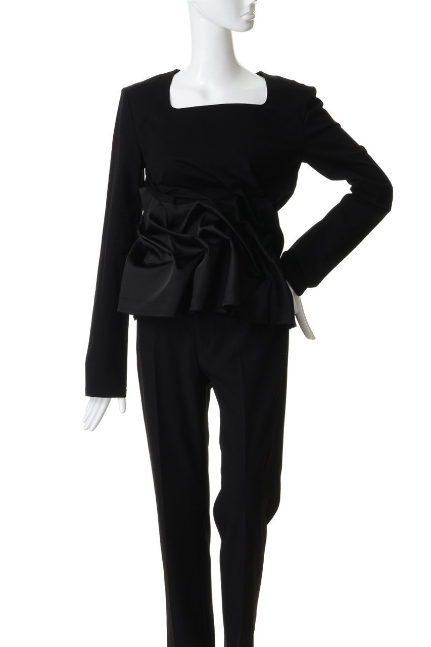 【プランク プロジェクト/PRANK PROJECT】のツイストヘムトップ 人気、トレンドファッション・服の通販 founy(ファニー) 　ファッション　Fashion　レディースファッション　Fashion for Women　トップス・カットソー　Cut & Sew Tops　シャツ・ブラウス・オフィスカジュアル　Elegant Blouses & Button-Ups　ロングTシャツ・Tシャツ　Longline T-Shirts & Tees　カットソー・ベーシックTシャツ　Cut-and-Sewn Tops / Stretch Tees & Basics　カットソー　Cut and Sewn Top　サテン　Satin, Glossy Fabric　シルケット　Silket, Silky Cotton　シンプル　Simple, Minimal　スクエア　Square, Square Shape　スラックス　Slacks, Dress Pants　スリーブ　Sleeve, Long Sleeve / Short Sleeve　ツイスト　Tweed, Tweed Fabric　デニム　Denim, Jeans Material　ロング　Long, Long-Length　other-2|ID: prp329100004929933 ipo3291000000036998998