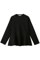 【デパリエ/DEPAREILLE】のポリジャージーフレアトップス 人気、トレンドファッション・服の通販 founy(ファニー) ファッション Fashion レディースファッション Fashion for Women トップス・カットソー Cut & Sew Tops シャツ・ブラウス・オフィスカジュアル Elegant Blouses & Button-Ups ロングTシャツ・Tシャツ Longline T-Shirts & Tees カットソー・ベーシックTシャツ Cut-and-Sewn Tops / Stretch Tees & Basics シンプル Simple, Minimal スリーブ Sleeve, Long Sleeve / Short Sleeve フレア Flare, Flared ロング Long, Long-Length 再入荷 Restock / Back in Stock thumbnail ブラック|ID: prp329100004929941 ipo3291000000036999059