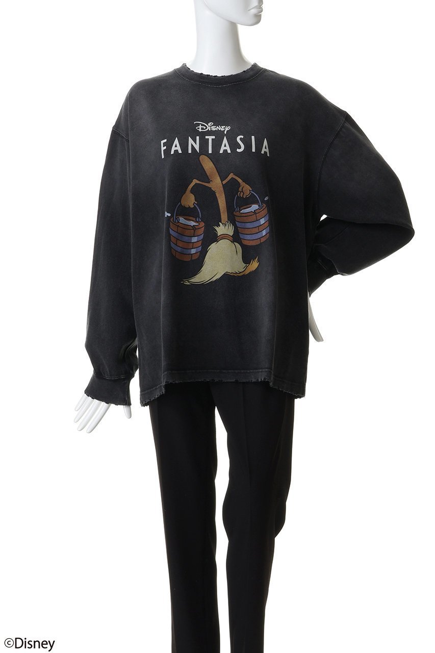 【メゾンスペシャル/MAISON SPECIAL】の【UNISEX】【MOVIE SERIES】「FANTASIA」-BROOM-ロングスリーブTシャツ 人気、トレンドファッション・服の通販 founy(ファニー) 　ファッション　Fashion　レディースファッション　Fashion for Women　トップス・カットソー　Cut & Sew Tops　シャツ・ブラウス・オフィスカジュアル　Elegant Blouses & Button-Ups　ロングTシャツ・Tシャツ　Longline T-Shirts & Tees　カットソー・ベーシックTシャツ　Cut-and-Sewn Tops / Stretch Tees & Basics　ユニセックス　Unisex, Genderless　インナー　Innerwear　キャラクター　Character, Licensed Characters　クラシック　Classic, Timeless Style　グラフィック　Graphic, Graphic Design　スリーブ　Sleeve, Long Sleeve / Short Sleeve　ビンテージ　Vintage, Retro Style　プリント　Print, Printed Pattern　ユーズド　Used, Vintage-Look　リアル　Real, Realistic　ロング　Long, Long-Length　other-2|ID: prp329100004929942 ipo3291000000036999074