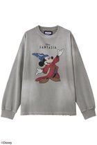 【メゾンスペシャル/MAISON SPECIAL】の【UNISEX】【MOVIE SERIES】「FANTASIA」-HAND-ロングスリーブTシャツ 人気、トレンドファッション・服の通販 founy(ファニー) ファッション Fashion レディースファッション Fashion for Women トップス・カットソー Cut & Sew Tops シャツ・ブラウス・オフィスカジュアル Elegant Blouses & Button-Ups ロングTシャツ・Tシャツ Longline T-Shirts & Tees カットソー・ベーシックTシャツ Cut-and-Sewn Tops / Stretch Tees & Basics ユニセックス Unisex, Genderless インナー Innerwear キャラクター Character, Licensed Characters クラシック Classic, Timeless Style グラフィック Graphic, Graphic Design スリーブ Sleeve, Long Sleeve / Short Sleeve プリント Print, Printed Pattern ユーズド Used, Vintage-Look リアル Real, Realistic ロング Long, Long-Length ヴィンテージ Vintage Style thumbnail GRY(グレー)|ID: prp329100004929945 ipo3291000000036999110