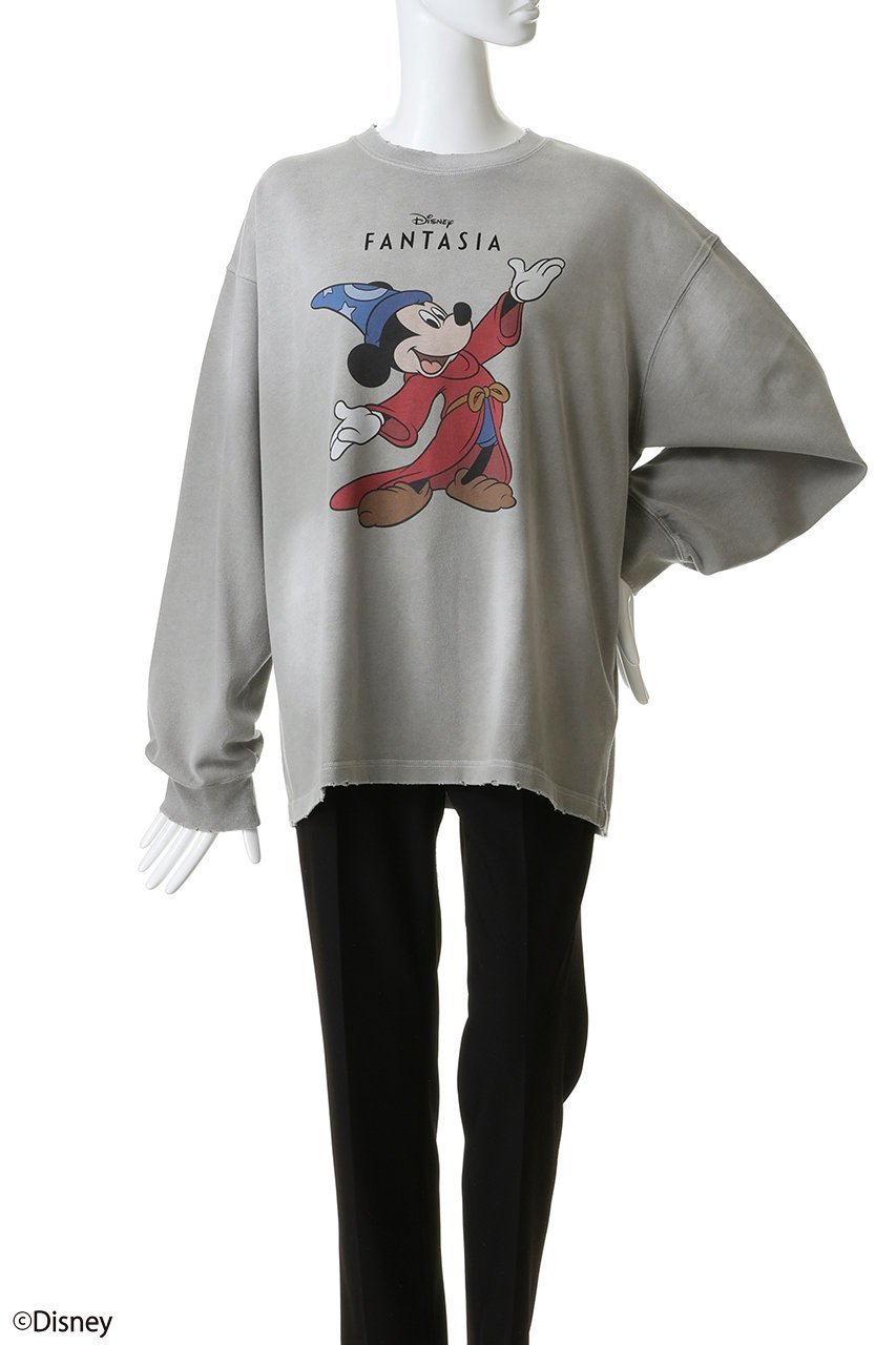 【メゾンスペシャル/MAISON SPECIAL】の【UNISEX】【MOVIE SERIES】「FANTASIA」-HAND-ロングスリーブTシャツ 人気、トレンドファッション・服の通販 founy(ファニー) 　ファッション　Fashion　レディースファッション　Fashion for Women　トップス・カットソー　Cut & Sew Tops　シャツ・ブラウス・オフィスカジュアル　Elegant Blouses & Button-Ups　ロングTシャツ・Tシャツ　Longline T-Shirts & Tees　カットソー・ベーシックTシャツ　Cut-and-Sewn Tops / Stretch Tees & Basics　ユニセックス　Unisex, Genderless　インナー　Innerwear　キャラクター　Character, Licensed Characters　クラシック　Classic, Timeless Style　グラフィック　Graphic, Graphic Design　スリーブ　Sleeve, Long Sleeve / Short Sleeve　プリント　Print, Printed Pattern　ユーズド　Used, Vintage-Look　リアル　Real, Realistic　ロング　Long, Long-Length　ヴィンテージ　Vintage Style　other-2|ID: prp329100004929945 ipo3291000000036999113