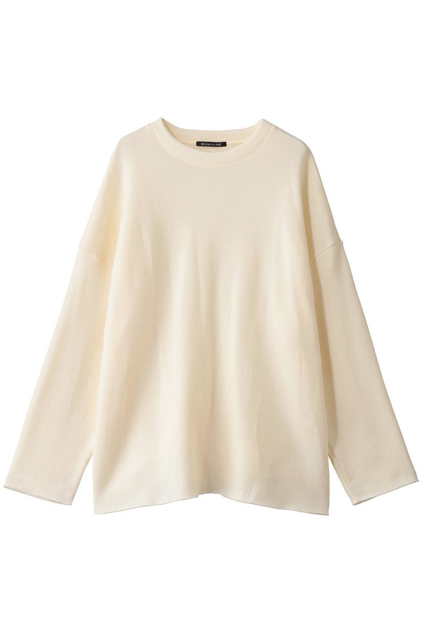 【ミズイロ インド/mizuiro ind】のパイルロングスリーブプルオーバー インテリア・キッズ・メンズ・レディースファッション・服の通販 founy(ファニー) 　ファッション　Fashion　レディースファッション　Fashion for Women　トップス・カットソー　Cut & Sew Tops　シャツ・ブラウス・オフィスカジュアル　Elegant Blouses & Button-Ups　ロングTシャツ・Tシャツ　Longline T-Shirts & Tees　カジュアルプルオーバー・ニットトップス　Pullovers & Knit Tops / Casual Pullovers　カットソー・ベーシックTシャツ　Cut-and-Sewn Tops / Stretch Tees & Basics　ショート　Short, Short Length　スリーブ　Sleeve, Long Sleeve / Short Sleeve　デニム　Denim, Jeans Material　ボトム　Bottoms, Lower Wear　リラックス　Relax, Relaxed Fit　ワイド　Wide, Wide Fit　ivory|ID: prp329100004929946 ipo3291000000036999128