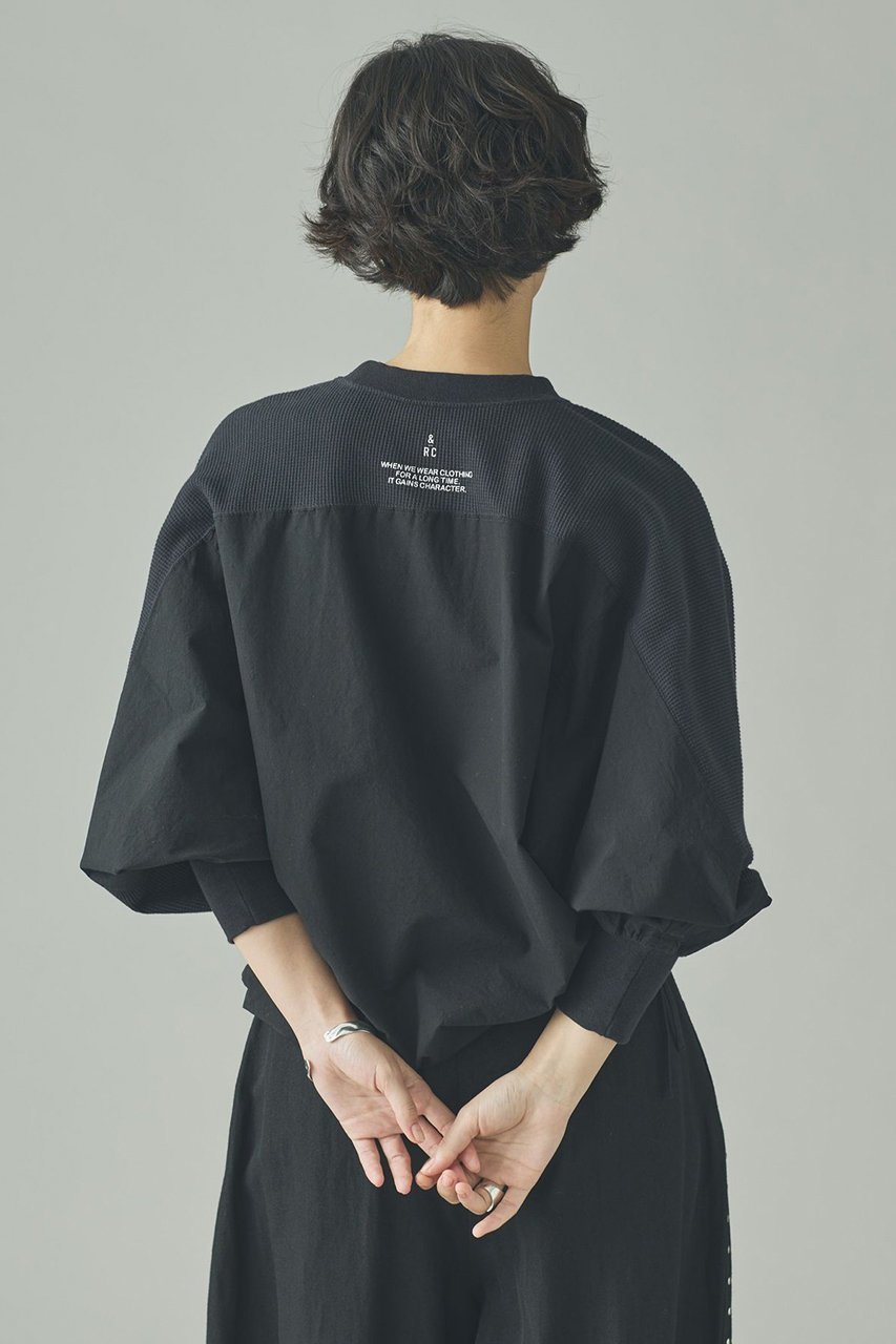 【カレンソロジー/Curensology】のワッフルドロストプルオーバー 人気、トレンドファッション・服の通販 founy(ファニー) 　ファッション　Fashion　レディースファッション　Fashion for Women　トップス・カットソー　Cut & Sew Tops　シャツ・ブラウス・オフィスカジュアル　Elegant Blouses & Button-Ups　ロングTシャツ・Tシャツ　Longline T-Shirts & Tees　カジュアルプルオーバー・ニットトップス　Pullovers & Knit Tops / Casual Pullovers　カットソー・ベーシックTシャツ　Cut-and-Sewn Tops / Stretch Tees & Basics　コンビ　Combo, Combination Style　ショート　Short, Short Length　スリーブ　Sleeve, Long Sleeve / Short Sleeve　バランス　Balance, Style Balance　ロング　Long, Long-Length　ワッフル　Waffle, Waffle Knit　other-4|ID: prp329100004929959 ipo3291000000036999307