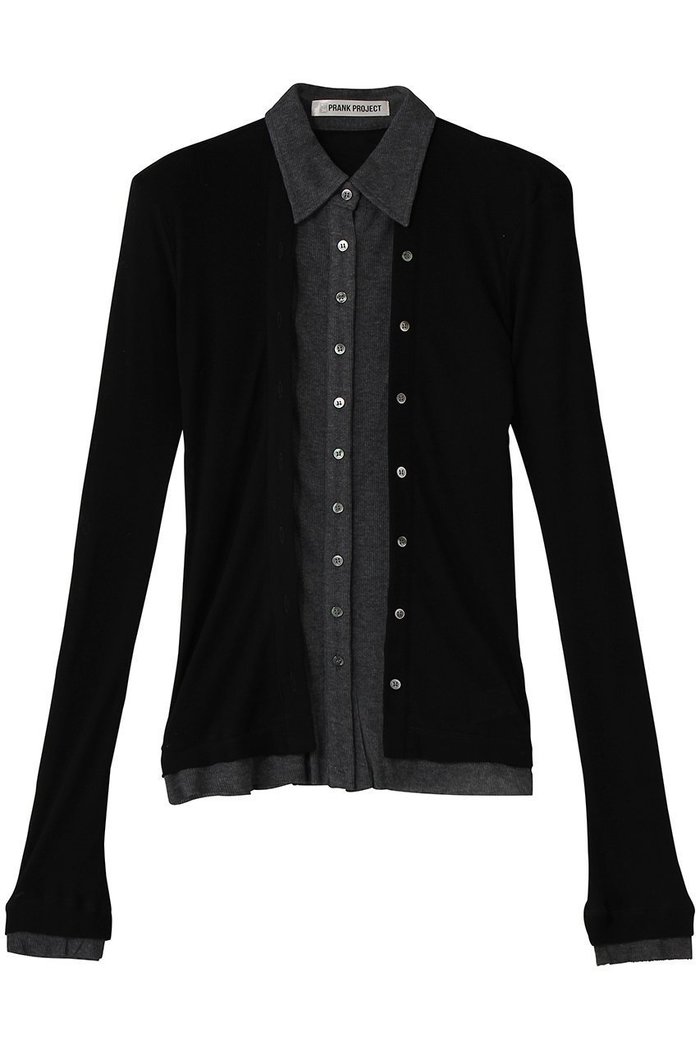 【プランク プロジェクト/PRANK PROJECT】のダブルフロントジャージーシャツ インテリア・キッズ・メンズ・レディースファッション・服の通販 founy(ファウニー) https://founy.com/ ファッション Fashion レディースファッション Fashion for Women トップス・カットソー Cut & Sew Tops シャツ・ブラウス・オフィスカジュアル Elegant Blouses & Button-Ups ロングTシャツ・Tシャツ Longline T-Shirts & Tees カットソー・ベーシックTシャツ Cut-and-Sewn Tops / Stretch Tees & Basics インナー Innerwear シンプル Simple, Minimal スリーブ Sleeve, Long Sleeve / Short Sleeve テレコ Ribbed, Rib Stitch フィット Fit, Slim Fit ロング Long, Long-Length |ID: prp329100004929968 ipo3291000000036999406