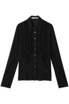 【プランク プロジェクト/PRANK PROJECT】のフリルジャージーシャツ 人気、トレンドファッション・服の通販 founy(ファニー) ファッション Fashion レディースファッション Fashion for Women トップス・カットソー Cut & Sew Tops シャツ・ブラウス・オフィスカジュアル Elegant Blouses & Button-Ups ロングTシャツ・Tシャツ Longline T-Shirts & Tees カットソー・ベーシックTシャツ Cut-and-Sewn Tops / Stretch Tees & Basics おすすめ Recommended / Our Picks コンパクト Compact, Small Size ストレッチ Stretch, Stretchy Fabric スリーブ Sleeve, Long Sleeve / Short Sleeve チュール Tulip, Tulip Motif デニム Denim, Jeans Material バランス Balance, Style Balance フィット Fit, Slim Fit フリル Frill, Ruffle ボトム Bottoms, Lower Wear ロング Long, Long-Length thumbnail BLK(ブラック)|ID: prp329100004929970 ipo3291000000036999431