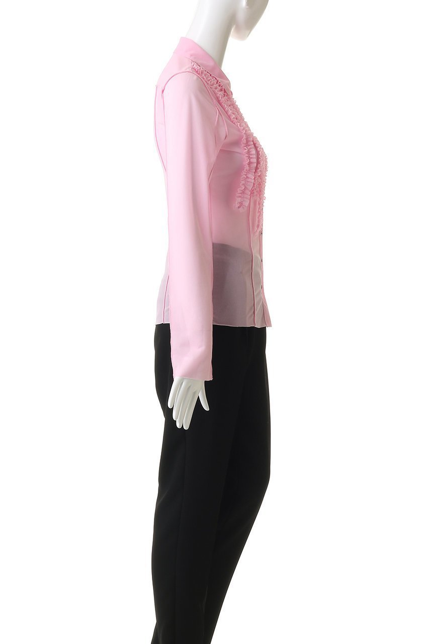 【プランク プロジェクト/PRANK PROJECT】のフリルジャージーシャツ 人気、トレンドファッション・服の通販 founy(ファニー) 　ファッション　Fashion　レディースファッション　Fashion for Women　トップス・カットソー　Cut & Sew Tops　シャツ・ブラウス・オフィスカジュアル　Elegant Blouses & Button-Ups　ロングTシャツ・Tシャツ　Longline T-Shirts & Tees　カットソー・ベーシックTシャツ　Cut-and-Sewn Tops / Stretch Tees & Basics　おすすめ　Recommended / Our Picks　コンパクト　Compact, Small Size　ストレッチ　Stretch, Stretchy Fabric　スリーブ　Sleeve, Long Sleeve / Short Sleeve　チュール　Tulip, Tulip Motif　デニム　Denim, Jeans Material　バランス　Balance, Style Balance　フィット　Fit, Slim Fit　フリル　Frill, Ruffle　ボトム　Bottoms, Lower Wear　ロング　Long, Long-Length　other-3|ID: prp329100004929970 ipo3291000000036999436