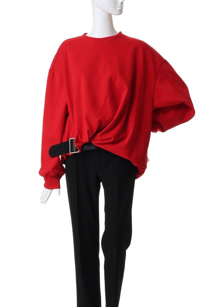 【プランク プロジェクト/PRANK PROJECT】のツイストベルテッドスウェット 人気、トレンドファッション・服の通販 founy(ファニー) 　ファッション　Fashion　レディースファッション　Fashion for Women　トップス・カットソー　Cut & Sew Tops　シャツ・ブラウス・オフィスカジュアル　Elegant Blouses & Button-Ups　レディースパーカー・カジュアルフーディー　Casual Hoodies & Sweatshirts　ロングTシャツ・Tシャツ　Longline T-Shirts & Tees　スウェット・クルーネックトップス　Sweatshirts & Crewnecks / Relaxed Fit Sweat Tops　カットソー・ベーシックTシャツ　Cut-and-Sewn Tops / Stretch Tees & Basics　スウェット / スエット　Sweatshirt, Sweatwear　ツイスト　Tweed, Tweed Fabric　ヘムライン　Hemline, Bottom Cut　エレガント 上品　Elegant　再入荷　Restock / Back in Stock　other-2|ID: prp329100004929972 ipo3291000000036999456