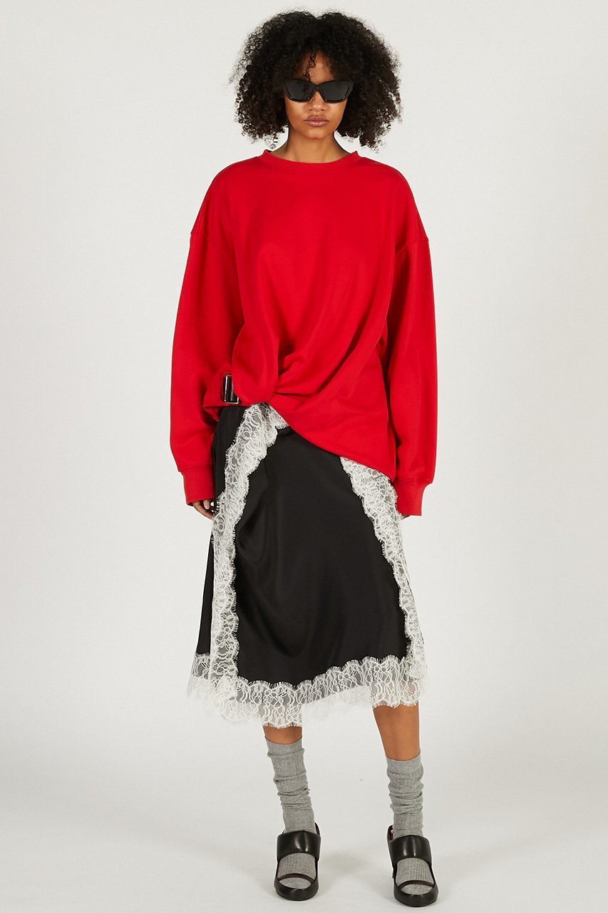 【プランク プロジェクト/PRANK PROJECT】のツイストベルテッドスウェット 人気、トレンドファッション・服の通販 founy(ファニー) 　ファッション　Fashion　レディースファッション　Fashion for Women　トップス・カットソー　Cut & Sew Tops　シャツ・ブラウス・オフィスカジュアル　Elegant Blouses & Button-Ups　レディースパーカー・カジュアルフーディー　Casual Hoodies & Sweatshirts　ロングTシャツ・Tシャツ　Longline T-Shirts & Tees　スウェット・クルーネックトップス　Sweatshirts & Crewnecks / Relaxed Fit Sweat Tops　カットソー・ベーシックTシャツ　Cut-and-Sewn Tops / Stretch Tees & Basics　スウェット / スエット　Sweatshirt, Sweatwear　ツイスト　Tweed, Tweed Fabric　ヘムライン　Hemline, Bottom Cut　エレガント 上品　Elegant　再入荷　Restock / Back in Stock　other-7|ID: prp329100004929972 ipo3291000000036999466