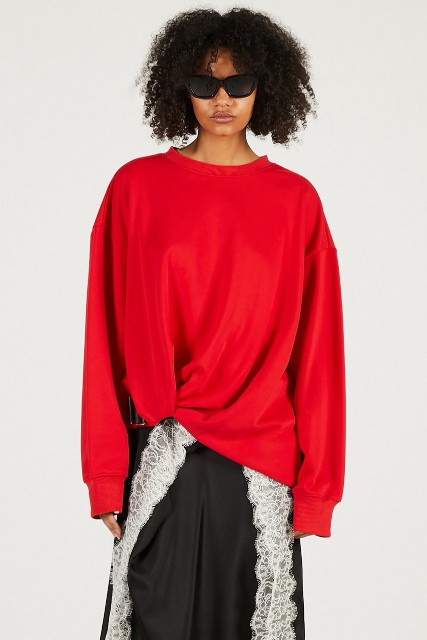 【プランク プロジェクト/PRANK PROJECT】のツイストベルテッドスウェット 人気、トレンドファッション・服の通販 founy(ファニー) 　ファッション　Fashion　レディースファッション　Fashion for Women　トップス・カットソー　Cut & Sew Tops　シャツ・ブラウス・オフィスカジュアル　Elegant Blouses & Button-Ups　レディースパーカー・カジュアルフーディー　Casual Hoodies & Sweatshirts　ロングTシャツ・Tシャツ　Longline T-Shirts & Tees　スウェット・クルーネックトップス　Sweatshirts & Crewnecks / Relaxed Fit Sweat Tops　カットソー・ベーシックTシャツ　Cut-and-Sewn Tops / Stretch Tees & Basics　スウェット / スエット　Sweatshirt, Sweatwear　ツイスト　Tweed, Tweed Fabric　ヘムライン　Hemline, Bottom Cut　エレガント 上品　Elegant　再入荷　Restock / Back in Stock　other-8|ID: prp329100004929972 ipo3291000000036999468