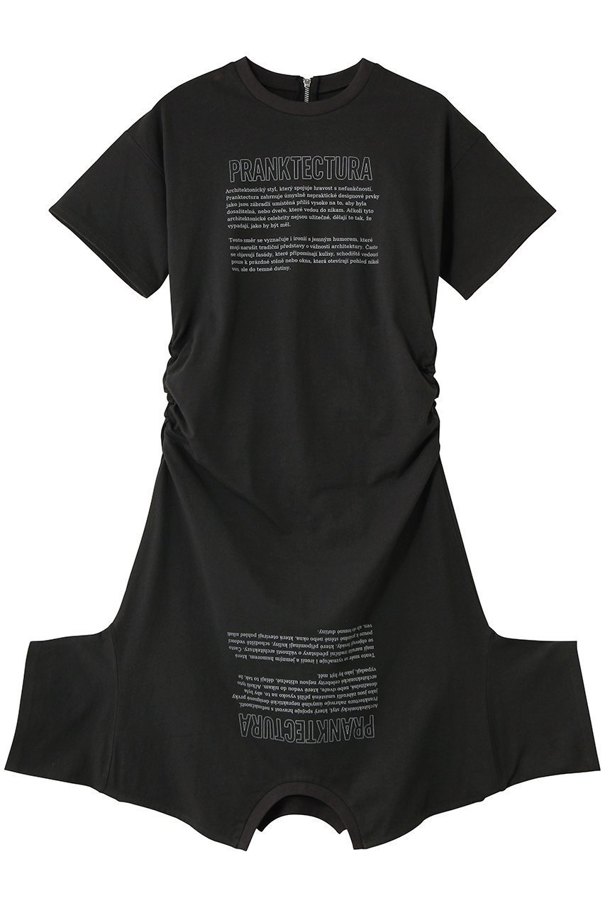 【プランク プロジェクト/PRANK PROJECT】のカットシンメプリントT インテリア・キッズ・メンズ・レディースファッション・服の通販 founy(ファニー) 　ファッション　Fashion　レディースファッション　Fashion for Women　トップス・カットソー　Cut & Sew Tops　シャツ・ブラウス・オフィスカジュアル　Elegant Blouses & Button-Ups　ロングTシャツ・Tシャツ　Longline T-Shirts & Tees　カットソー・ベーシックTシャツ　Cut-and-Sewn Tops / Stretch Tees & Basics　グラフィック　Graphic, Graphic Design　ショート　Short, Short Length　スリーブ　Sleeve, Long Sleeve / Short Sleeve　ドレス　Dress, One-Piece　プリント　Print, Printed Pattern　C.GRY(チャコールグレー)|ID: prp329100004929974 ipo3291000000036999472