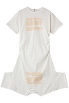 【プランク プロジェクト/PRANK PROJECT】のカットシンメプリントT 人気、トレンドファッション・服の通販 founy(ファニー) ファッション Fashion レディースファッション Fashion for Women トップス・カットソー Cut & Sew Tops シャツ・ブラウス・オフィスカジュアル Elegant Blouses & Button-Ups ロングTシャツ・Tシャツ Longline T-Shirts & Tees カットソー・ベーシックTシャツ Cut-and-Sewn Tops / Stretch Tees & Basics グラフィック Graphic, Graphic Design ショート Short, Short Length スリーブ Sleeve, Long Sleeve / Short Sleeve ドレス Dress, One-Piece プリント Print, Printed Pattern thumbnail WHT(ホワイト)|ID: prp329100004929974 ipo3291000000036999474