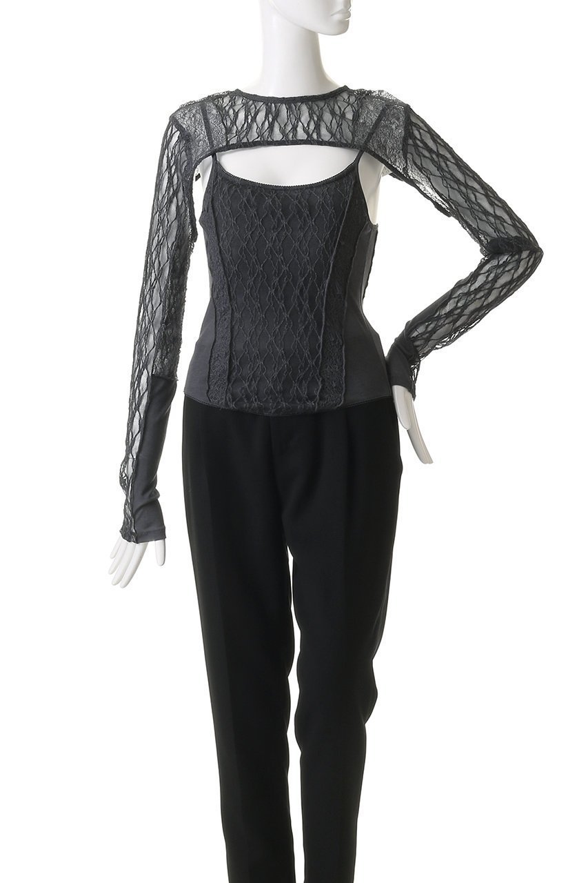 【メゾンスペシャル/MAISON SPECIAL】のMultiway Lace Bolero Camisole Set/マルチウェイレースボレロキャミソールセット 人気、トレンドファッション・服の通販 founy(ファニー) 　ファッション　Fashion　レディースファッション　Fashion for Women　アウター　Coat / Outerwear Collection　ボレロ・ショート丈ジャケット / ドレス羽織りに　Boleros & Short Jackets　トップス・カットソー　Cut & Sew Tops　キャミソール&ノースリーブ　Camisoles & Sleeveless Tops　シャツ・ブラウス・オフィスカジュアル　Elegant Blouses & Button-Ups　ロングTシャツ・Tシャツ　Longline T-Shirts & Tees　カットソー・ベーシックTシャツ　Cut-and-Sewn Tops / Stretch Tees & Basics　インナー　Innerwear　キャミソール　Camisole, Spaghetti Strap Top　キャミワンピース　Cami Dress, Slip Dress　シアー　Sheer, See-Through　ジャケット　Jacket, Outerwear　ストレッチ　Stretch, Stretchy Fabric　タンク　Tank Top, Sleeveless Top　ビスチェ　Bustier, Corset Top　ボレロ　Bolero, Short Cardigan　ミリタリー　Military, Army Style　レース　Lace, Lace Fabric　おすすめ　Recommended / Our Picks　other-2|ID: prp329100004929983 ipo3291000000036999580