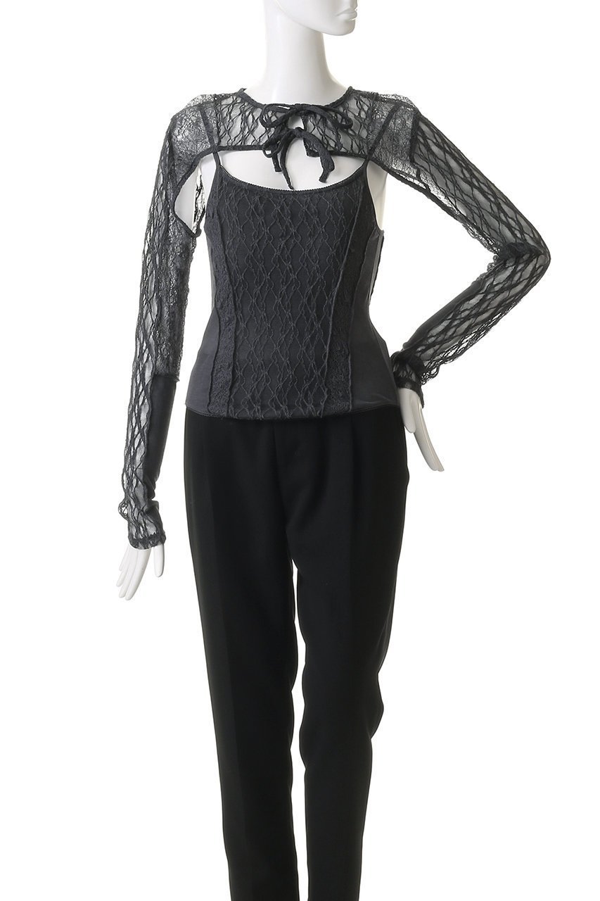 【メゾンスペシャル/MAISON SPECIAL】のMultiway Lace Bolero Camisole Set/マルチウェイレースボレロキャミソールセット 人気、トレンドファッション・服の通販 founy(ファニー) 　ファッション　Fashion　レディースファッション　Fashion for Women　アウター　Coat / Outerwear Collection　ボレロ・ショート丈ジャケット / ドレス羽織りに　Boleros & Short Jackets　トップス・カットソー　Cut & Sew Tops　キャミソール&ノースリーブ　Camisoles & Sleeveless Tops　シャツ・ブラウス・オフィスカジュアル　Elegant Blouses & Button-Ups　ロングTシャツ・Tシャツ　Longline T-Shirts & Tees　カットソー・ベーシックTシャツ　Cut-and-Sewn Tops / Stretch Tees & Basics　インナー　Innerwear　キャミソール　Camisole, Spaghetti Strap Top　キャミワンピース　Cami Dress, Slip Dress　シアー　Sheer, See-Through　ジャケット　Jacket, Outerwear　ストレッチ　Stretch, Stretchy Fabric　タンク　Tank Top, Sleeveless Top　ビスチェ　Bustier, Corset Top　ボレロ　Bolero, Short Cardigan　ミリタリー　Military, Army Style　レース　Lace, Lace Fabric　おすすめ　Recommended / Our Picks　other-6|ID: prp329100004929983 ipo3291000000036999587