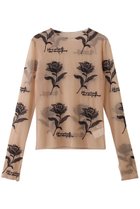 【プランク プロジェクト/PRANK PROJECT】のフラワーエンブロイダリートップス 人気、トレンドファッション・服の通販 founy(ファニー) ファッション Fashion レディースファッション Fashion for Women トップス・カットソー Cut & Sew Tops シャツ・ブラウス・オフィスカジュアル Elegant Blouses & Button-Ups ロングTシャツ・Tシャツ Longline T-Shirts & Tees カットソー・ベーシックTシャツ Cut-and-Sewn Tops / Stretch Tees & Basics おすすめ Recommended / Our Picks インナー Innerwear ジャケット Jacket, Outerwear スリーブ Sleeve, Long Sleeve / Short Sleeve チュール Tulip, Tulip Motif ロング Long, Long-Length 手描き Hand-Drawn, Illustrated thumbnail BGE(ベージュ)|ID: prp329100004930005 ipo3291000000036999900