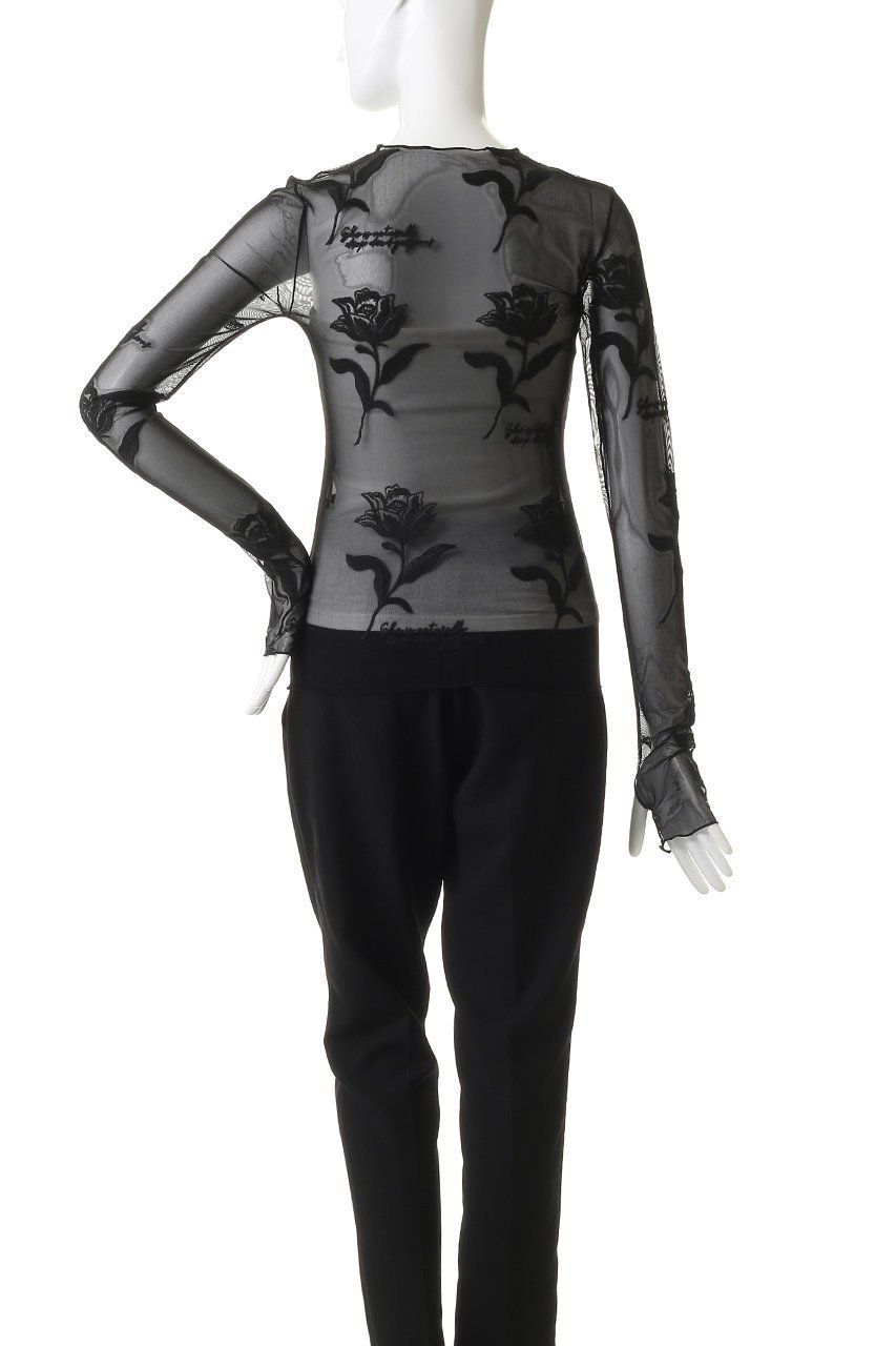 【プランク プロジェクト/PRANK PROJECT】のフラワーエンブロイダリートップス 人気、トレンドファッション・服の通販 founy(ファニー) 　ファッション　Fashion　レディースファッション　Fashion for Women　トップス・カットソー　Cut & Sew Tops　シャツ・ブラウス・オフィスカジュアル　Elegant Blouses & Button-Ups　ロングTシャツ・Tシャツ　Longline T-Shirts & Tees　カットソー・ベーシックTシャツ　Cut-and-Sewn Tops / Stretch Tees & Basics　おすすめ　Recommended / Our Picks　インナー　Innerwear　ジャケット　Jacket, Outerwear　スリーブ　Sleeve, Long Sleeve / Short Sleeve　チュール　Tulip, Tulip Motif　ロング　Long, Long-Length　手描き　Hand-Drawn, Illustrated　other-4|ID: prp329100004930005 ipo3291000000036999906