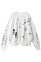 【メゾンスペシャル/MAISON SPECIAL】のDrawing Horse Sweatshirt/ドローイングホーススウェット WHT(ホワイト)|ID: prp329100004930016 ipo3291000000037000017